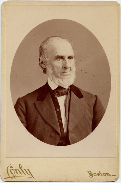 John Greenleaf Whittier (1807-92), Amerikalı Quaker şairi ve Abolisyonist; fotoğraf CF Conly, Boston (albüm baskısı) by American Photographer