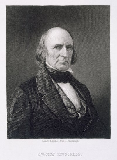 John McLean (1785-1861), bir fotoğraftan sonra Henry Bryan Hall (1808-84) tarafından oyulmuş by American Photographer