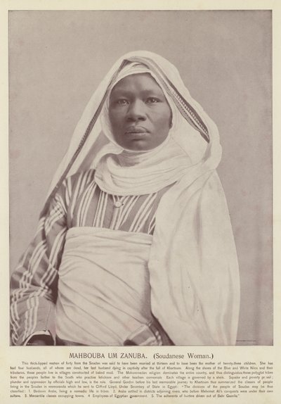 Mahbouba Um Zanuba, Sudanlı Kadın by American Photographer