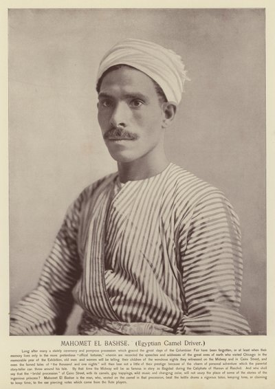 Mahomet El Bashse, Mısırlı Deve Sürücüsü by American Photographer