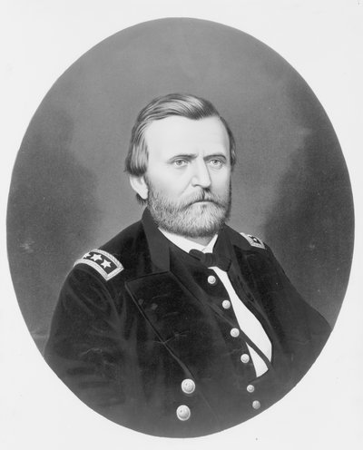 Tümgeneral Ulysses S. Grant, c.1866 (krolitografi) by American Photographer