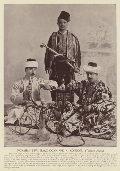 Monahan Levi, Isaac Cohn ve H Hondon, Türk Yahudileri by American Photographer