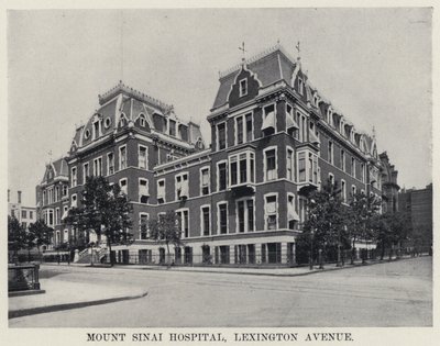 Mount Sinai Hastanesi, Lexington Bulvarı (s/b fotoğraf) by American Photographer