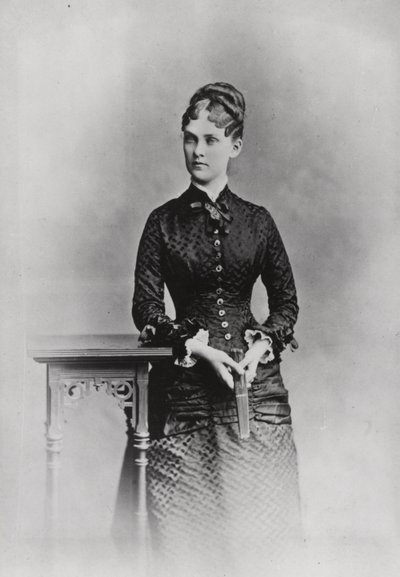 Bayan Theodore Roosevelt, 1882 dolayları (s/b fotoğraf) by American Photographer