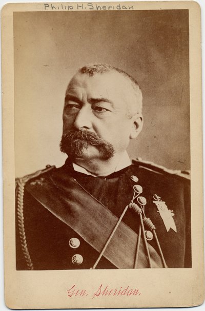 Philip Henry Sheridan (1831-88), Birlik Ordusu Generali (albüm fotoğrafı) by American Photographer