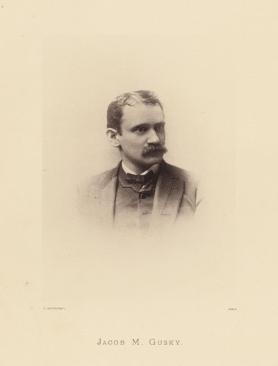 Tanınmış Pennsylvanyalılar: Jacob M Gusky (b/w fotoğraf) by American Photographer