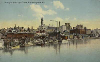 Schuylkill River Front, Philadelphia, Pensilvanya (renkli fotoğraf) by American Photographer
