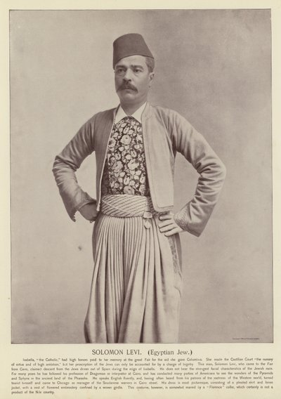 Solomon Levi, Mısır Yahudisi by American Photographer