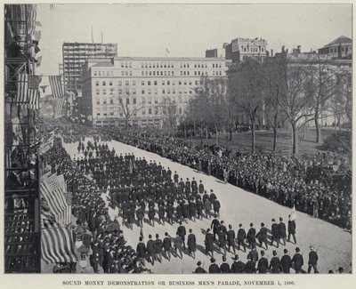 Sesli Para Gösterisi veya İş Adamları Geçit Töreni by American Photographer