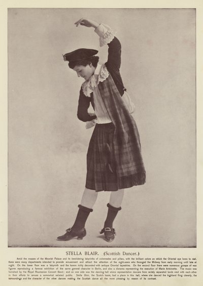 Stella Blair, İskoç Dansçı by American Photographer