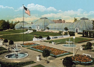 Batık Bahçeler ve Konservatuar, Washington Park (renkli fotoğraf) by American Photographer