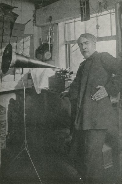 Thomas Edison atölyesinde by American Photographer