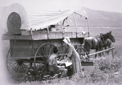 Tipik öncünün kapalı vagonu (s/b fotoğraf) by American Photographer