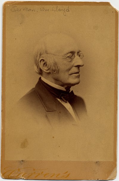 William Lloyd Garrison (1805-79), Amerikalı Abolisyonist, fotoğraf George K Warren, Boston (albüm fotoğrafı) by American Photographer
