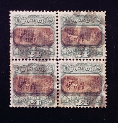 Dörtlü Bağımsızlık Bildirgesi bloğunun 24-cent imzalanması, 1869 by American School