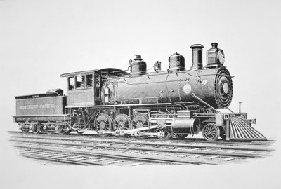 Kuzey Pasifik Demiryolu (litho) için Haziran 1889
