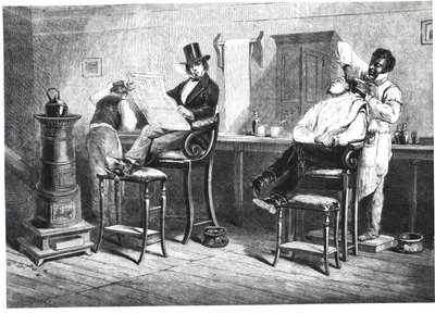 Bir Richmond Berber Dükkanı, 1861 by American School
