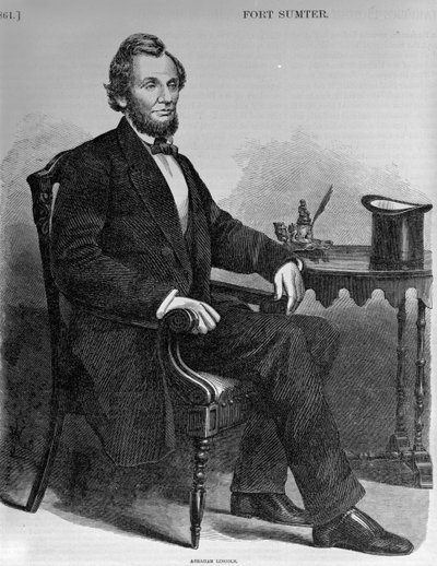 Abraham Lincoln, Harpers Resimli İç Savaşın Tarihinden by American School