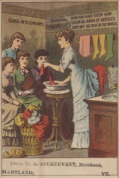 Elmas Boyaları için Reklam (renkli lito) by American School