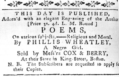 Phillis Wheatley