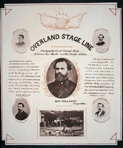 Overland Stage Line için Reklam by American School