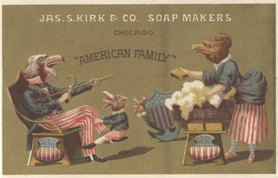 Amerikan Ailesi, James Kirk & Co. Soap Makers reklamı, 1880 dolayları by American School