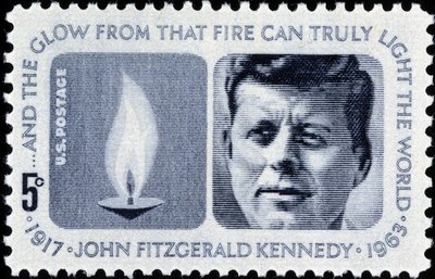 John Fitzgerald Kennedy üzerinde Amerikan damgası by American School