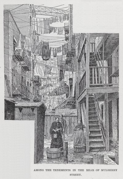 Dut Sokağının Arkasındaki Apartmanlar Arasında (litho) by American School