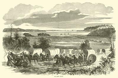 Bir ordu treni, Kasım 1862 by American School