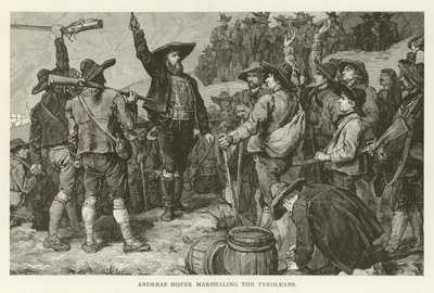 Andreas Hofer, Tirollüleri sıralarken by American School