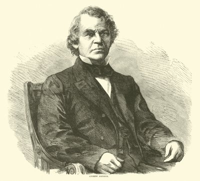 Andrew Johnson, Nisan 1865 by American School