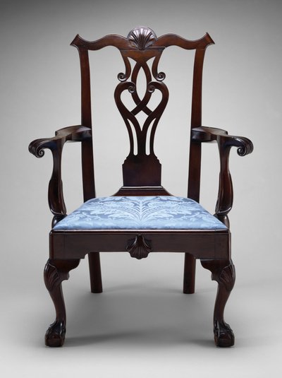 Koltuk, c. 1760-1790 (kara ceviz; güney sarı çam) by American School