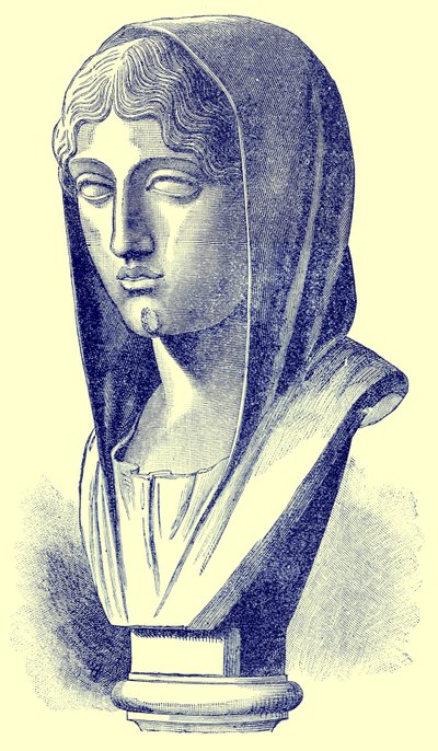 Aspasia, Victor Duruy tarafından Yunanistan Tarihinden bir çizim, 1890