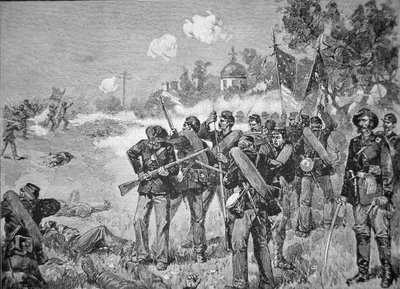 Gettysburg Muharebesi, İlk Gün Yakın Mesafede by American School