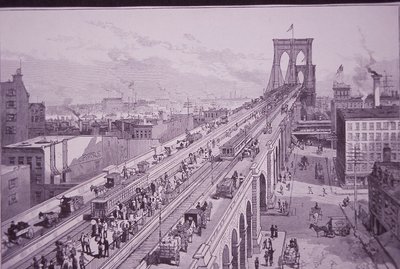 Brooklyn Köprüsü açılış töreninden hemen sonra, 26 Mayıs 1883