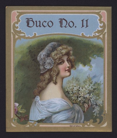 Buco No 11, puro etiketi (chromolitho) by American School