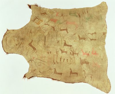 Bufalo cübbesi, c.1850-75 (bufalo derisi ve baskı) by American School