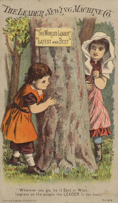 Ağacın Yanında Saklambaç Oynayan Çocuklar by American School