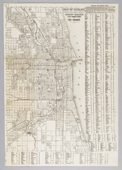 Chicago Şehri Haritası by American School