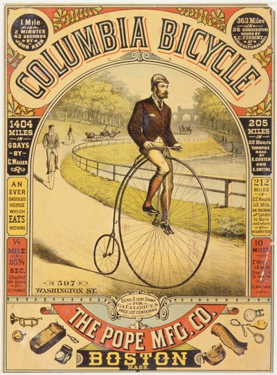 Columbia Bisiklet Reklamı, c.1890