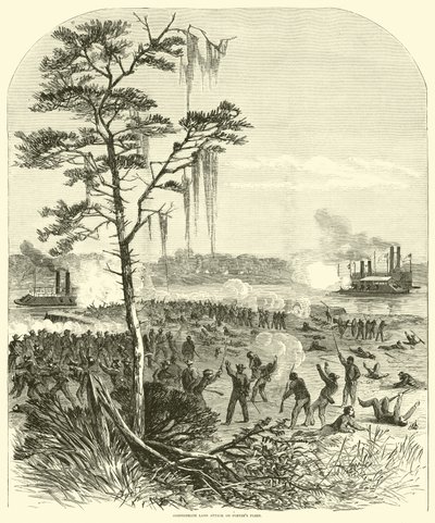 Porters filosuna Konfederasyon kara saldırısı, Nisan 1864 by American School