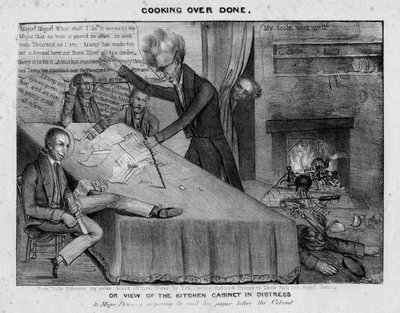 Yemek bitti veya mutfak dolabının tehlikede görünümü, 1833 dolayları by American School