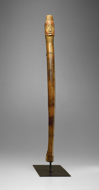 Darbe Çubuğu, Yankton Sioux, c.1880 (ahşap, pirinç çiviler, pigment ve sıcak eğe işaretleri) by American School