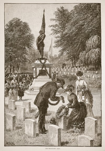Bir kitap barından Dekorasyon Günü. 1896 by American School