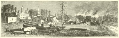 Atlanta'daki depoların, kamu binalarının ve fabrikaların yıkımı, Kasım 1864 by American School