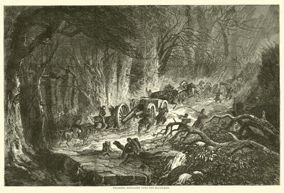 Topçuları dağların üzerinden sürüklemek, Ağustos 1863 by American School