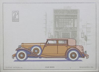 DuPont Motorlu Arabalar: Club Sedan, 1921 by American School
