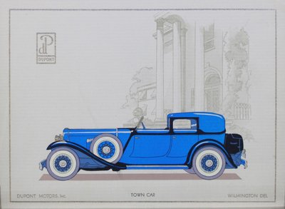 DuPont Motorlu Arabalar: Şehir Arabası, 1921 by American School