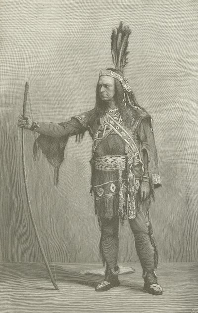 Edwin Forrest, Amerikalı aktör, Metamora olarak by American School