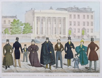 1835 ve 1836 için Sonbahar ve Kış Modası James Wilson, New York by American School